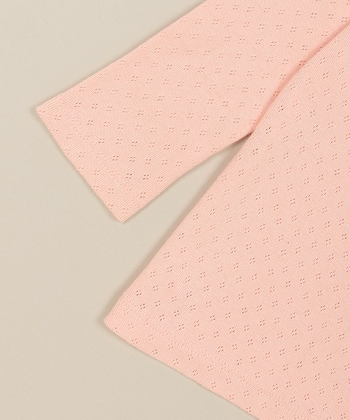 Love&Peace&Money(ラブアンドピースアンドマネー)の「cherry刺しゅう長袖Tシャツ(Tシャツ/カットソー・キッズ・ネイビー/オフホワイト/ライトピンク・90cm/100cm/110cm/120cm/130cm/80cm)」の9枚目の写真