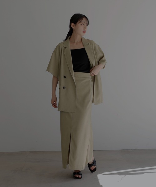 LIAN（リアン）の「ハーフスリーブテーラージャケット（テーラードジャケット・レディース・チャコールグレー/アイボリー/ベージュ/ブラック・FREE）」の19枚目の写真