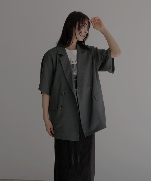 LOUNIE新品⭐️洗える❗️再入荷完売ハーフスリーブジャケットテーラードジャケット LOUNIE新品⭐️洗える❗️再入荷完売ハーフスリーブジャケット
