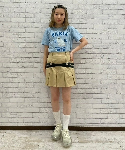 Candy Stripper(キャンディストリッパー)の「PARIS CAT Tシャツ(Tシャツ/カットソー・レディース・ピンク/オフホワイト/ライトブルー/ブラック・1/2/3)」の16枚目の写真