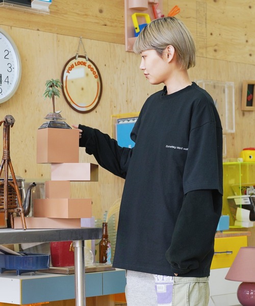 Lulu ＆ Arnie（るるあんどあーにー）の「Public Object / パブリック オブジェクト SS EMBROIDERY TEE SWW #1 半袖 刺繍 Tシャツ（Tシャツ/カットソー・メンズ・ホワイト/ブラック・LARGE/MEDIUM）」の17枚目の写真