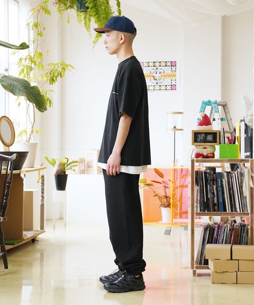 Lulu ＆ Arnie（るるあんどあーにー）の「Public Object / パブリック オブジェクト SS EMBROIDERY TEE SWW #1 半袖 刺繍 Tシャツ（Tシャツ/カットソー・メンズ・ホワイト/ブラック・LARGE/MEDIUM）」の15枚目の写真