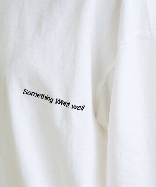 Lulu ＆ Arnie（るるあんどあーにー）の「Public Object / パブリック オブジェクト SS EMBROIDERY TEE SWW #1 半袖 刺繍 Tシャツ（Tシャツ/カットソー・メンズ・ホワイト/ブラック・LARGE/MEDIUM）」の5枚目の写真