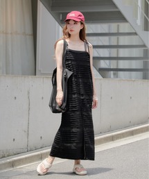 Kastane | 【2サイズ展開】シアーフリルキャミワンピース(ワンピース)