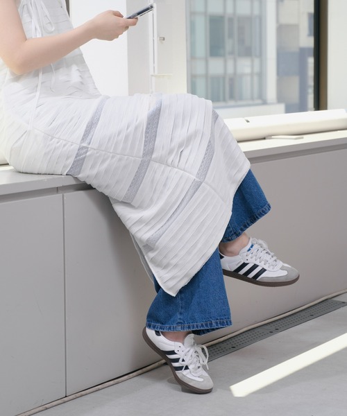 Kastane（カスタネ）の「【2サイズ展開】シアーフリルキャミワンピース（ワンピース・レディース・オフホワイト/ブラック・1/0）」の7枚目の写真