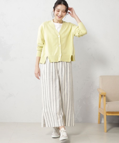 FOUND GOOD（ファウンドグッド）の「ナメラカニットユルカーディガン（カーディガン/ボレロ・レディース・ブラック/グリーン系2/ホワイト系5/イエロー系2/ベージュ・M/L）」の5枚目の写真