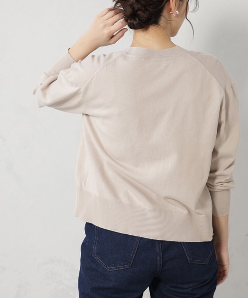 FOUND GOOD（ファウンドグッド）の「ナメラカニットユルカーディガン（カーディガン/ボレロ・レディース・ブラック/グリーン系2/ホワイト系5/イエロー系2/ベージュ・M/L）」の15枚目の写真