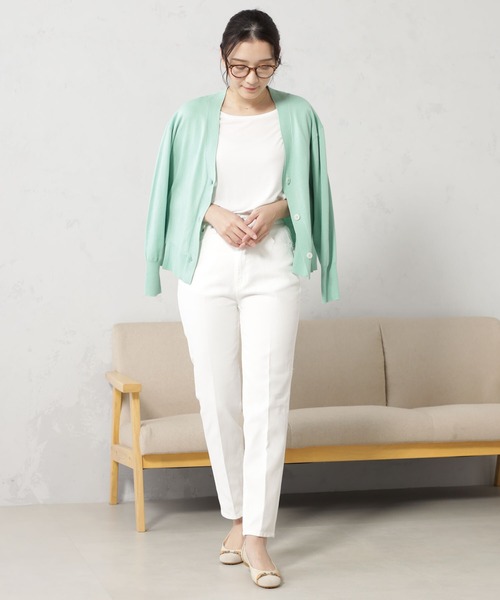 FOUND GOOD（ファウンドグッド）の「ナメラカニットユルカーディガン（カーディガン/ボレロ・レディース・ブラック/グリーン系2/ホワイト系5/イエロー系2/ベージュ・M/L）」の18枚目の写真