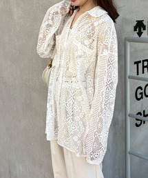 【ZOZOTOWN限定】カットレースシャツ