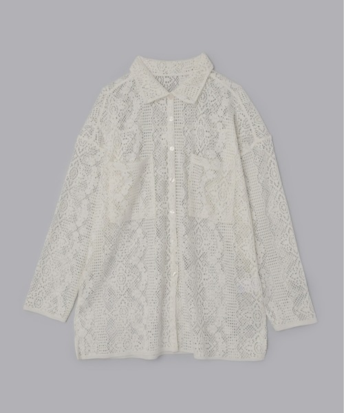 mic by Olu.（ミックバイオルドット）の「【ZOZOTOWN限定】カットレースシャツ（シャツ/ブラウス・レディース・ブラック/アイボリー・FREE）」の20枚目の写真