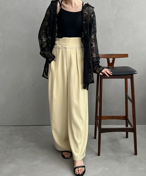 mic by Olu.（ミックバイオルドット）の「【ZOZOTOWN限定】カットレースシャツ（シャツ/ブラウス・レディース・ブラック/アイボリー・FREE）」の10枚目の写真