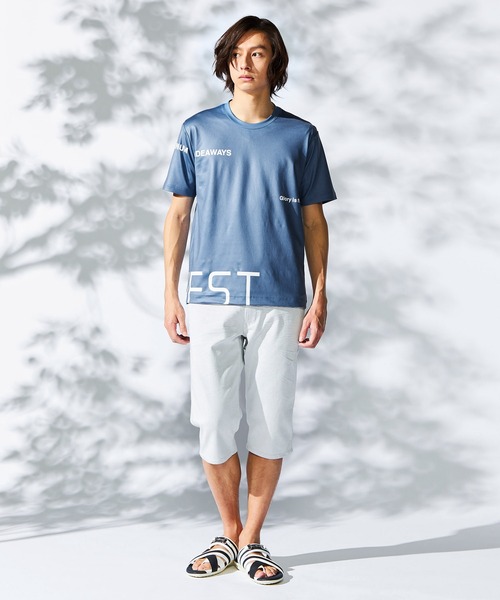 HIDEAWAYS NICOLE（ハイダウェイニコル）の「【WEB限定】ビッグロゴプリント半袖Ｔシャツ（Tシャツ/カットソー・メンズ・ブラック/サックスブルー/オフホワイト/ラベンダー・MEDIUM/LARGE/X-LARGE）」の10枚目の写真
