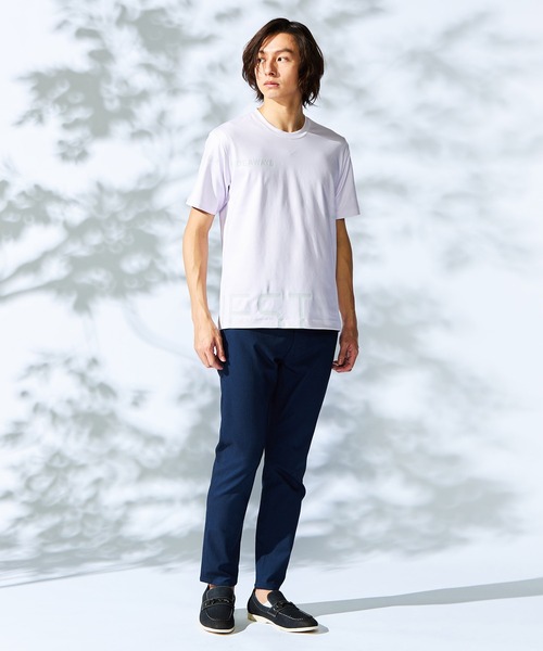 HIDEAWAYS NICOLE（ハイダウェイニコル）の「【WEB限定】ビッグロゴプリント半袖Ｔシャツ（Tシャツ/カットソー・メンズ・ブラック/サックスブルー/オフホワイト/ラベンダー・MEDIUM/LARGE/X-LARGE）」の11枚目の写真