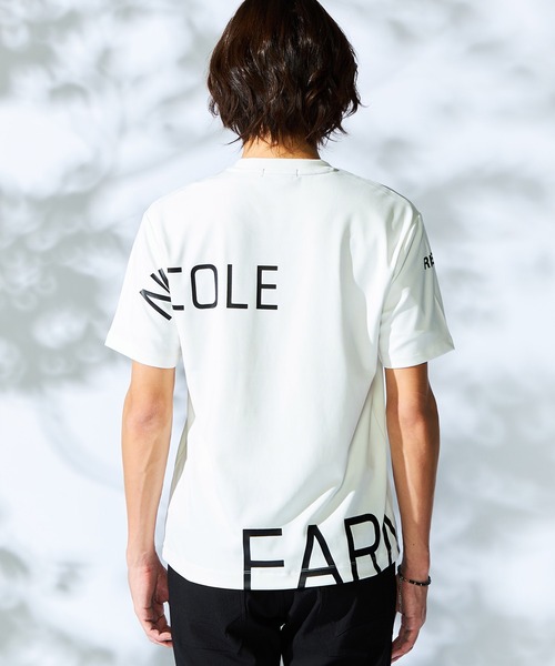 HIDEAWAYS NICOLE（ハイダウェイニコル）の「【WEB限定】ビッグロゴプリント半袖Ｔシャツ（Tシャツ/カットソー・メンズ・ブラック/サックスブルー/オフホワイト/ラベンダー・MEDIUM/LARGE/X-LARGE）」の12枚目の写真