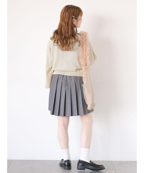 ehka sopo（エヘカソポ）の「チュールフリルバッグ（ハンドバッグ・レディース・ブラック/ピンク/キナリ/ミント・F）」の22枚目の写真