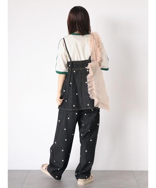 ehka sopo（エヘカソポ）の「チュールフリルバッグ（ハンドバッグ・レディース・ブラック/ピンク/キナリ/ミント・F）」の17枚目の写真