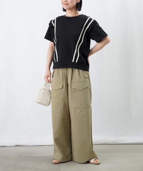 tシャツ LC/LLL ラインフリルプルオーバー レディース LADY LUCK LUCA tシャツ LC/LLL ラインフリルプルオーバー
