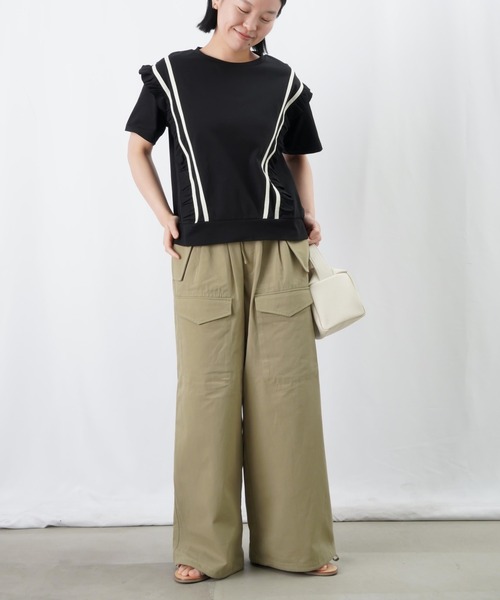 tシャツ LC/LLL ラインフリルプルオーバー レディース LADY LUCK LUCA tシャツ LC/LLL ラインフリルプルオーバー