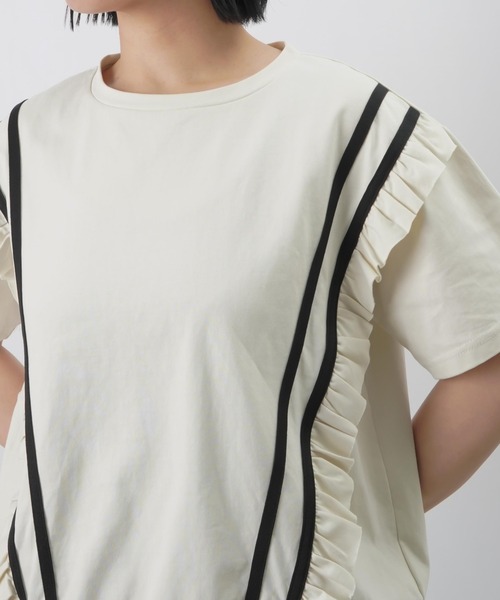 tシャツ LC/LLL ラインフリルプルオーバー レディース LADY LUCK LUCA tシャツ LC/LLL ラインフリルプルオーバー