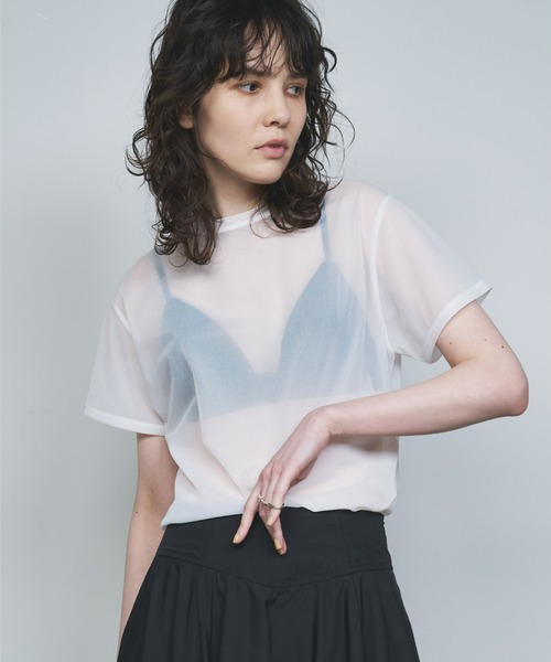 【国内配送】 GALLARDAGALANTE（ガリャルダガランテ）の「シアーTシャツ（T トップス