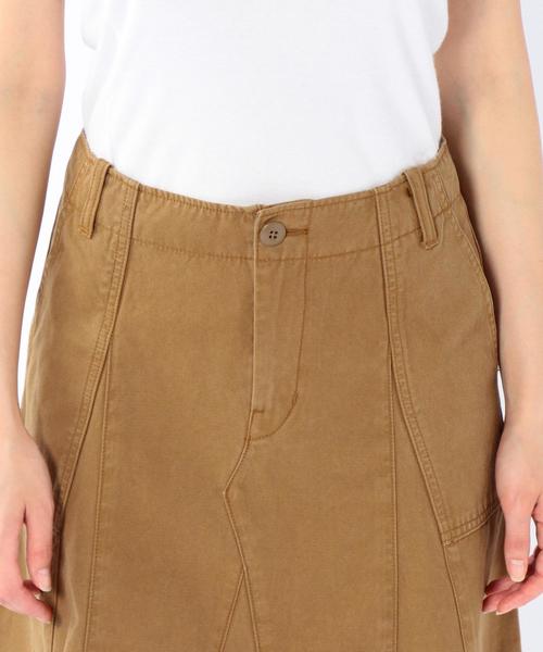 coen（コーエン）の「カーゴミディフレアスカート§（スカート・レディース・ベージュ/オリーブ・MEDIUM/LARGE）」の7枚目の写真