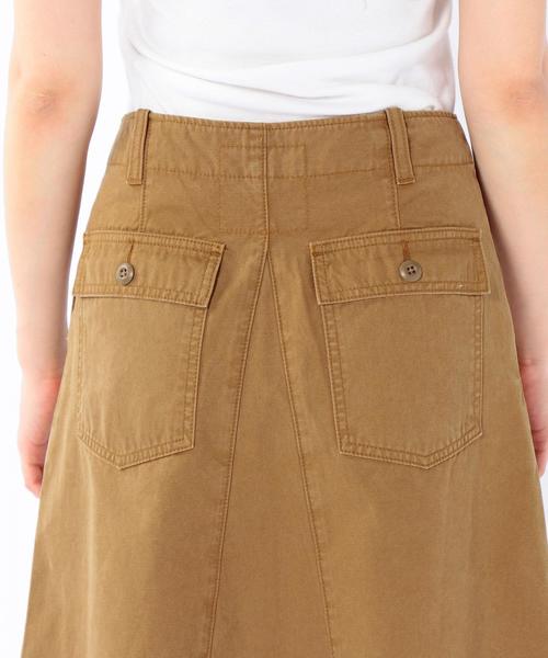 coen（コーエン）の「カーゴミディフレアスカート§（スカート・レディース・ベージュ/オリーブ・MEDIUM/LARGE）」の9枚目の写真