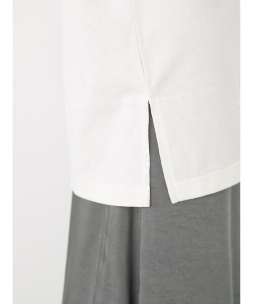 ehka sopo（エヘカソポ）の「配色切り替えハーフジッププルオーバー（Tシャツ/カットソー・レディース・オレンジ/グリーン/グレー/キナリ・F）」の21枚目の写真