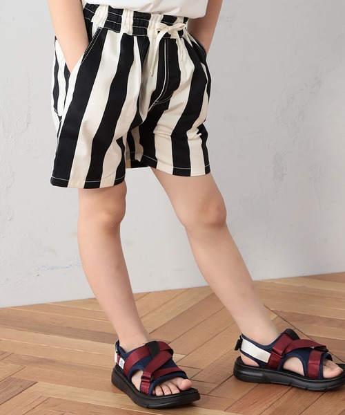 FOUND GOOD(ファウンドグッド)の「K/フトストライプショーツ(その他パンツ・キッズ・ブラック/オレンジ系5・150cm/140cm/130cm/120cm/110cm)」の3枚目の写真