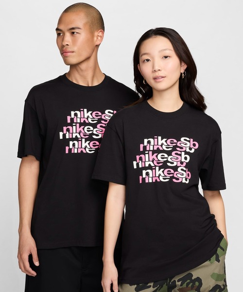 NIKE SB/ナイキエスビー DESI SB OC ﾘﾋﾟｰﾄ BRD SST 半袖Tシャツ フロントプリント コットン FV3495-010