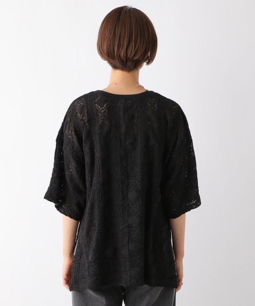 LEPSIM(レプシィム)の「ソウレースプルオーバーSS 127583(Tシャツ/カットソー・レディース・オレンジ/ブラック/オフホワイト・FREE)」の6枚目の写真