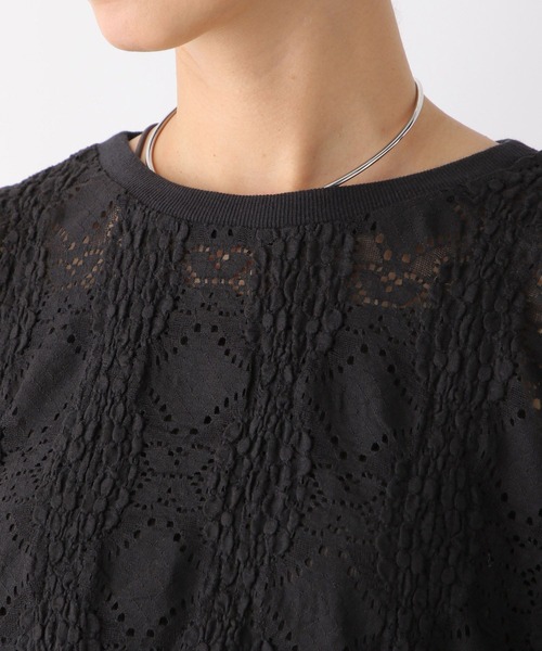 LEPSIM(レプシィム)の「ソウレースプルオーバーSS 127583(Tシャツ/カットソー・レディース・オレンジ/ブラック/オフホワイト・FREE)」の7枚目の写真