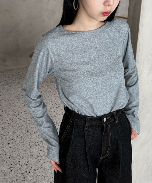 feepur(フェピュール)の「パイルロンTee(Tシャツ/カットソー・レディース・イエロー/アイボリー/ピンク/グレー/ブラック・MEDIUM)」の19枚目の写真