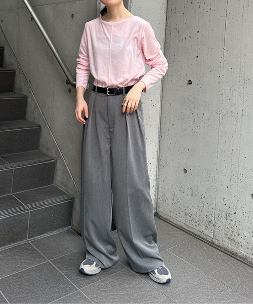 feepur(フェピュール)の「パイルロンTee(Tシャツ/カットソー・レディース・イエロー/アイボリー/ピンク/グレー/ブラック・MEDIUM)」の20枚目の写真