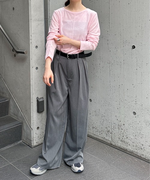 feepur(フェピュール)の「パイルロンTee(Tシャツ/カットソー・レディース・イエロー/アイボリー/ピンク/グレー/ブラック・MEDIUM)」の22枚目の写真