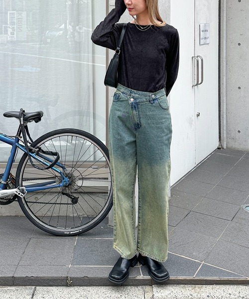 feepur(フェピュール)の「パイルロンTee(Tシャツ/カットソー・レディース・イエロー/アイボリー/ピンク/グレー/ブラック・MEDIUM)」の8枚目の写真