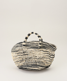 B.C STOCK | AFRICAN SQUARE/アフリカンスクエア　タイダイスカシアミサイザルバッグ(かごバッグ)