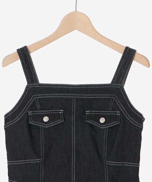 MAJESTIC LEGON（マジェスティックレゴン）の「レディシルエットステッチキャミワンピ（ワンピース・レディース・ブルー/ブラック・MEDIUM）」の22枚目の写真