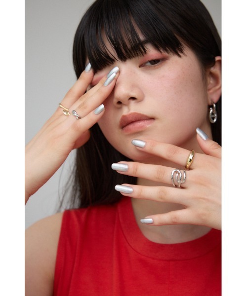 AZUL by moussy(アズールバイマウジー)の「5連マルチリングセット(リング・レディース・その他2/マルチ・FREE)」の3枚目の写真