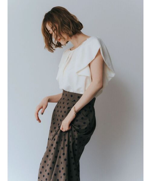 YECCA VECCA(イェッカヴェッカ)の「フレアブラウス(シャツ/ブラウス・レディース・ブラック/ライトブルー/オフホワイト・FREE)」の11枚目の写真