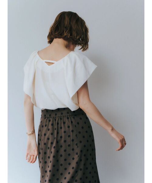 YECCA VECCA(イェッカヴェッカ)の「フレアブラウス(シャツ/ブラウス・レディース・ブラック/ライトブルー/オフホワイト・FREE)」の13枚目の写真