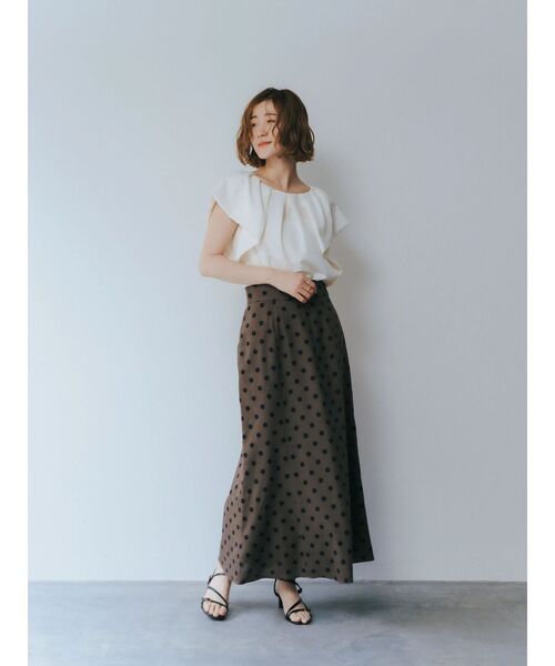 YECCA VECCA(イェッカヴェッカ)の「フレアブラウス(シャツ/ブラウス・レディース・ブラック/ライトブルー/オフホワイト・FREE)」の15枚目の写真