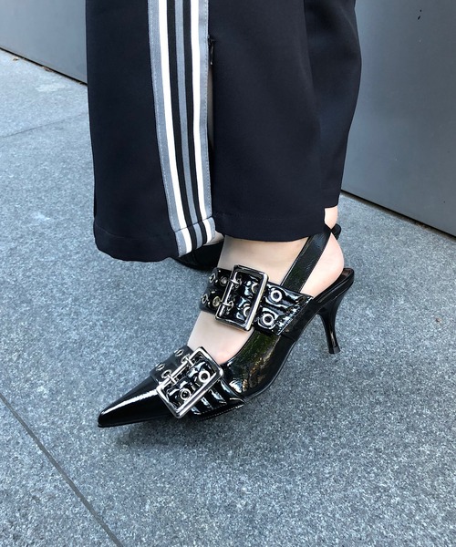 Jeffrey Campbell（ジェフリーキャンベル）の「ダブルベルトパンプス（パンプス・レディース・ブラック/シルバー・37/36/35/39/38）」の20枚目の写真