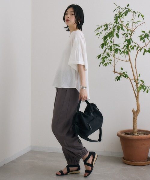 SUGAR ROSE（シュガーローズ）の「SUGAR ROSE ソフトパラシュートパンツ（その他パンツ・レディース・ベージュ/ブラック/チャコールグレー・FREE）」の20枚目の写真