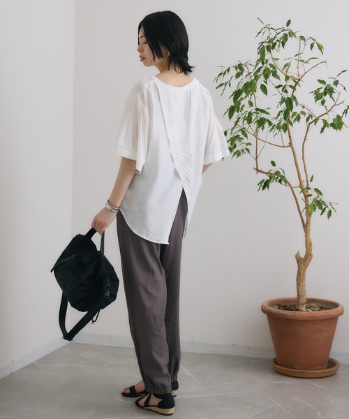 SUGAR ROSE（シュガーローズ）の「SUGAR ROSE ソフトパラシュートパンツ（その他パンツ・レディース・ベージュ/ブラック/チャコールグレー・FREE）」の15枚目の写真