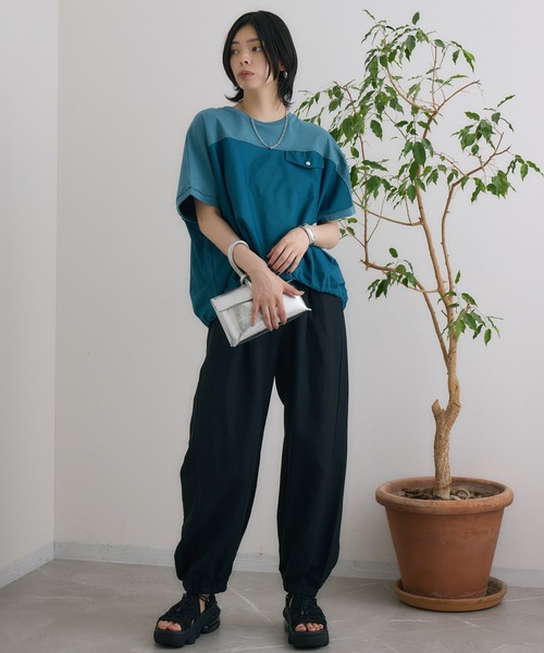 SUGAR ROSE（シュガーローズ）の「SUGAR ROSE ソフトパラシュートパンツ（その他パンツ・レディース・ベージュ/ブラック/チャコールグレー・FREE）」の7枚目の写真