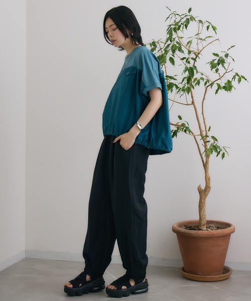 SUGAR ROSE（シュガーローズ）の「SUGAR ROSE ソフトパラシュートパンツ（その他パンツ・レディース・ベージュ/ブラック/チャコールグレー・FREE）」の19枚目の写真