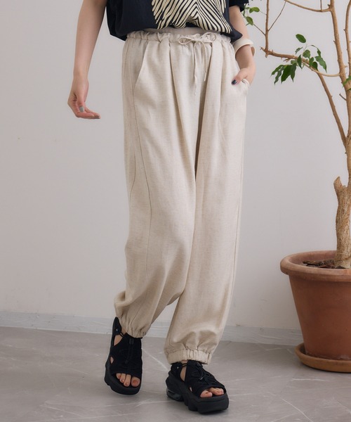 SUGAR ROSE（シュガーローズ）の「SUGAR ROSE ソフトパラシュートパンツ（その他パンツ・レディース・ベージュ/ブラック/チャコールグレー・FREE）」の18枚目の写真