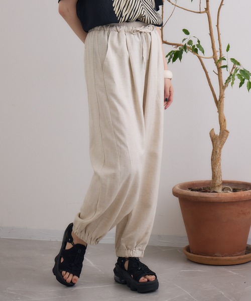 SUGAR ROSE（シュガーローズ）の「SUGAR ROSE ソフトパラシュートパンツ（その他パンツ・レディース・ベージュ/ブラック/チャコールグレー・FREE）」の17枚目の写真