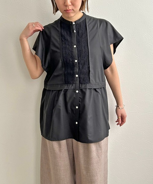 LHELBIE（レルビエ）の「ペプラム切替ブラウス（シャツ/ブラウス・レディース・ブラック/ブラウン/ホワイト・M）」の19枚目の写真