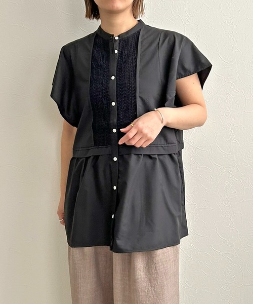 LHELBIE（レルビエ）の「ペプラム切替ブラウス（シャツ/ブラウス・レディース・ブラック/ブラウン/ホワイト・M）」の16枚目の写真